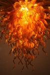 orange chandelier